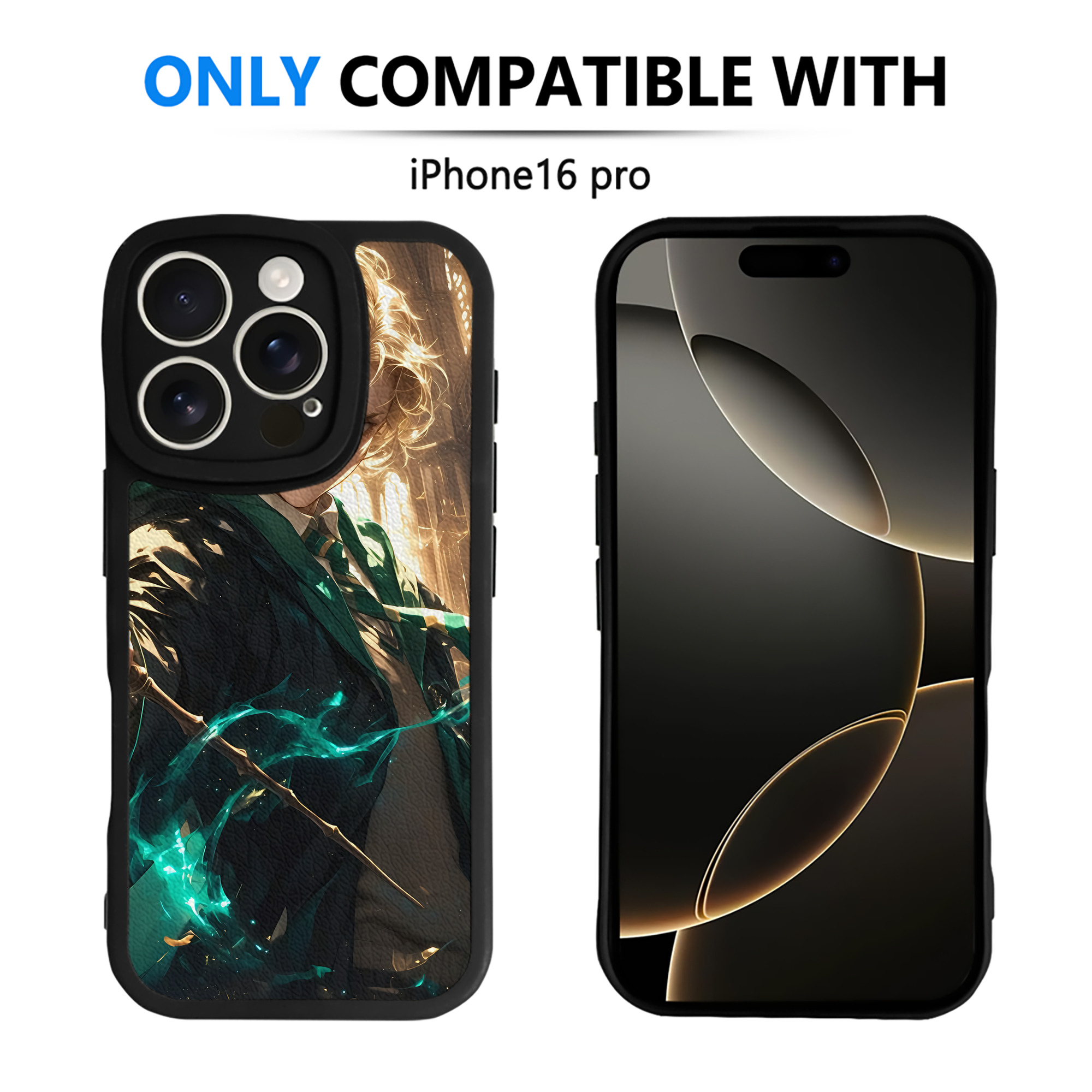 （画像用） Harry Potter ハリー・ポッターシリーズ 【iPhone 16シリーズ対応】シリコンスマホケース（レザー調） 材質：シリコン